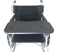 DUBEI Universal Wheelchair Tray Detachable Wheelchair Table Removable Adult Lap Desk Mobility Accessory Attachment Cup Holder Durable Wheelchair Accessories Fits Wheelchair Arms of 16" - 20"