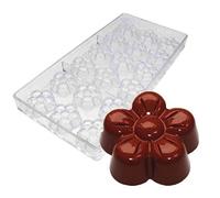 DUBENS 18 Cavities Plum Blossom Chocolate Mould Polycarbonate Cake Mousse Mould DIY Fondant Baking Pastry Cake Decorating Tool Bakeware