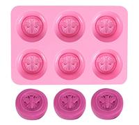 DUBENS 3D Bee Silicone Moulds - Round Honey Bee Silicone Moulds for Homemade Soaps, Lotion Bar, Jello, Bath Bomb, Beeswax, Resin, Chocolate and Dessert