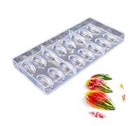 DUBENS 3D Polycarbonate Chocolate Mould 3D Olive Water Droplets Creative Fondant Moulds Candy Cake Mould Kitchen Baking Pastry Tools