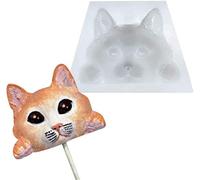 DUBENS 3D Silicone Mould for Decorating Chocolate, DIY Kitchen, Ice Block, Candy, Pudding, Mousse, Candles, Artistic Creation, Baking Mould, Cake (Cat)