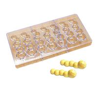 DUBENS 7 Even Caterpillar Caterpillar Polycarbonate Chocolate Mould 3D Candy Fondant Cake Mould DIY Kitchen Baking Mould Pastry Tools