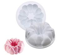 DUBENS Rock Flower Silicone Mold 3D Silicone Cake Shapes Geometric Space For Ice Chocolate Pastry Art Baking Moulds Accessories