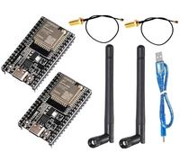 DUBEUYEW ESP32-DevKitC Core Board Type C ESP32 Development Board ESP32-WROOM-32U for Arduino with Antenna and Cable (Pack of 2)