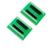 DUBEUYEW ESP32S Breakout Board GPIO 1 into 2 for 38PIN Wide Version ESP32 ESP-WROOM-32 Microcontroller Development Board 2.4 GHz Dual Core WLAN WiFi + Bluetooth 2-in-1(2 Pcs)