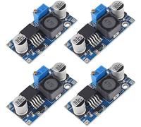 DUBEUYEW LM2596 DC-DC Buck Converter, Adjustable Step Down Voltage Regulator 3-40V to 1.5-35V High Efficiency Power Supply Volt Reducer Transformer Module(4PCS)
