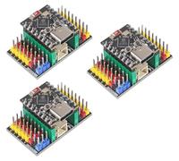 DUBEUYEW Pack of 3 ESP32-C3 Mini Development Board ESP32 C3 Super Mini Development Board Supports WiFi and Bluetooth with Three Expansion Boards and a Data Cable