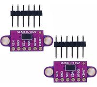 DUBEUYEW VL53L0X Time-of-Flight Distance Sensor Flight Measurement ToF Laser Range Finder 940nm Laser Detect Module for Arduino (2PCS)