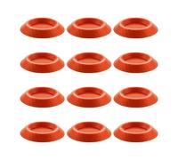 Dubia Roaches Feeder - 12 Pieces Non Slip Terrariums Feeding Tray, Dubia Roaches Feeder Bowls, Anti Spill, Reptile Supplies for Springtails, Millipedes and Dwarf Invertebrates, 3.4x2.6x0.5cm