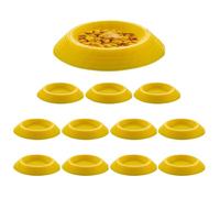 Dubias Roaches Feeder - ABS 12pc Non-Slip Trays, Terrarium Food Control System, Invertebrate Feeding Bowls Set | Isopod Enclosures, Springtail Colonies, Bioactive Terrariums, Reptile Cleanup Crews