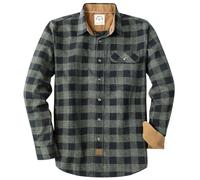 Dubinik® 6 oz Flannel Shirt for Men Long Sleeve Casual Brushed Cotton
