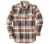 Dubinik® 6 oz Flannel Shirt for Men Long Sleeve Casual Brushed Cotton | Cotton, Pocket, Flannel, Corduroy Lining, Vintage, Work, Travel, Soft, Lightweight, Warm, Regular Fit, Button Down, Plaid