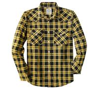 Dubinik® 6 oz Flannel Shirt For Men Pearl Snap Western Cowboy Long Sleeve