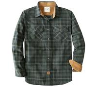 Dubinik® 6 oz Flannel Shirt For Men Plaid Cotton Brushed Utilit Casual