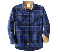 Dubinik® 6 oz Flannel Shirt for Men Plaid Cotton Brushed Utilit Casual