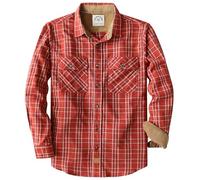Dubinik® 6 oz Flannel Shirt for Men Plaid Cotton Brushed Utilit Casual