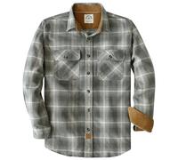 Dubinik® 6 oz Flannel Shirt for Men Plaid Cotton Brushed Utilit Casual | Corduroy Lining, Long Sleeve, Warm, Soft, Work, Thick, Lightweight, Pockets, Buffalo, Vintage, Cotton, Country, Button Down