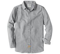 Dubinik® Flannel Shirt for Men Plaid Mens Button Down Long Sleeve Shirts Soft Pure Cotton Casual Cozy Regular Fit Light Grey 3XL
