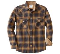 Dubinik® Flannel Shirt for Men Western Mens Pearl Snap Shirts Long Sleeve Casual Cozy Vintage Cowboy Plaid Soft Pure Cotton
