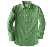 Dubinik® Mens Long Sleeve Button Down Shirts Casual Plaid Shirt with Practical Double Pockets Comfortable and Soft Light Green XL