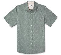 Dubinik® Mens Short Sleeve Button Down Shirts 100% Cotton Plaid Men's Casual Button-Down Shirts with Pocket