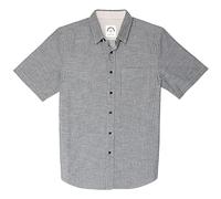 Dubinik® Mens Short Sleeve Button Down Shirts 100% Cotton Plaid Men's Casual Button-Down Shirts with Pocket