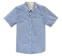 Dubinik® Mens Short Sleeve Button Down Shirts 100% Cotton Plaid Men's Casual Button-Down Shirts with Pocket