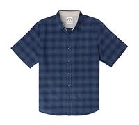 Dubinik® Mens Short Sleeve Button Down Shirts 100% Cotton Plaid Men's Casual Button-Down Shirts with Pocket