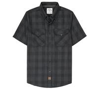 Dubinik® Viscose Made from Bamboo Mens Short Sleeve Button Down Shirt Two Pockets Soft Vintage Regular Fit Mens Casual Shirts Charcoal Grey