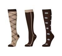 Dublin 3 Pack Socks, Classic Neutral, Adults One Size