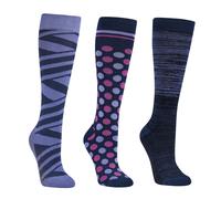 Dublin 3 Pack Socks - Dark Blue - Size: One Size