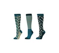 Dublin 3 Pack Socks Green Autumn Adults - One Size