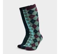 Dublin Adults 3 Pack Socks - Green Argyle, Green Argyle