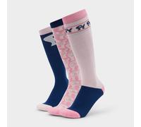 Dublin Adults 3 Pack Socks - True Navy/Pink Tulle Pony, True Navy/Pink Tulle Pony