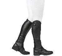 Dublin Adults Fusion Half Chaps - Black - Size: X Small