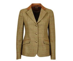 Dublin Albany Terr Suede Collar Tailored Jacket - Brown - Ladies Size 10/34"