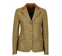 Dublin Albany Tweed Suede Collar Tailored Jacket, Brown, Ladies 16/40''