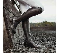 Dublin Arderin Tall Field Boot Adult Laced PU Stretch & Leather Long Riding Boot