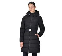 Dublin Belted Longline Puffer, Black, Ladies Medium/12