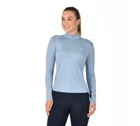 Dublin Breathable Long Sleeve Riding Top, Blue Fog, Ladies Large/14
