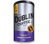 Dublin Coffee Co. | Irish | Premium Instant Mocha | Resealable 250g Tin | Coffee And Chocolate Blend | Smooth Taste | 100% Arabica Coffee | Barista Quality | Roasted In Ireland