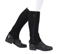 Dublin Clothing Half Chaps Easy-Care - Child - Black - Large
