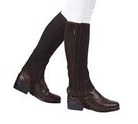 Dublin Easy-Care Half Chaps - Child - Brown - Large