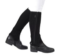 Dublin Easy-Care Riding Half Chaps, Black or Brown, Adult & Child Sizes,