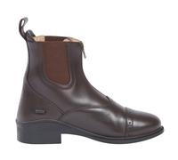 Dublin Evolution Zip Front Paddock Boots - Adults Unisex Horse Riding Boots - Brown - Size: UK 6