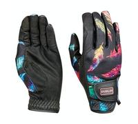 Dublin Feather Print Riding Gloves - Extra Small