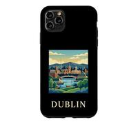 Dublin Ireland Coast Riverfront Retro Travel Graphic Case for iPhone 11 Pro Max