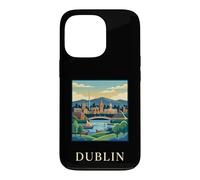 Dublin Ireland Coast Riverfront Retro Travel Graphic Case for iPhone 13 Pro