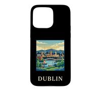Dublin Ireland Coast Riverfront Retro Travel Graphic Case for iPhone 15 Pro Max