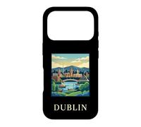 Dublin Ireland Coast Riverfront Retro Travel Graphic Case for iPhone 17 Pro